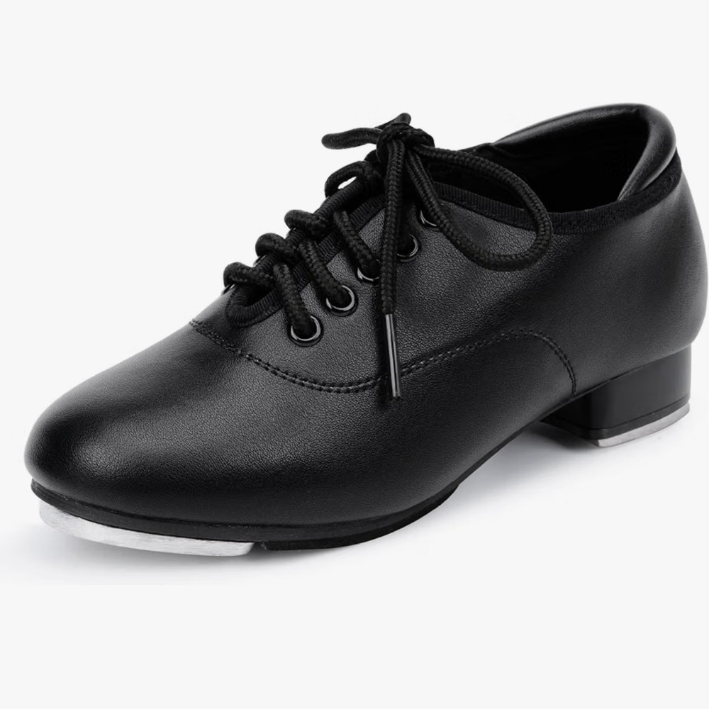 Stelle Kids' Black Lace-Up Tap Shoes – Big Kids Size 4 – New in Box